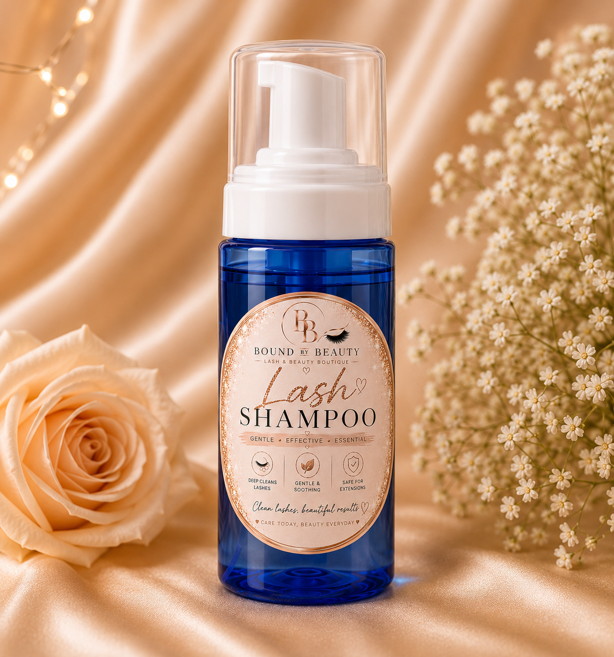 Lash Shampoo gentle foam cleanser for lashes and makeup, 7.1 fl oz
