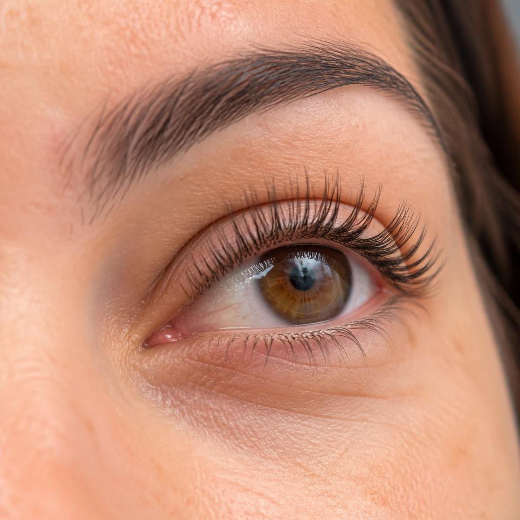 Lash lift on natural lashes